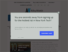 Tablet Screenshot of alleywatch.com